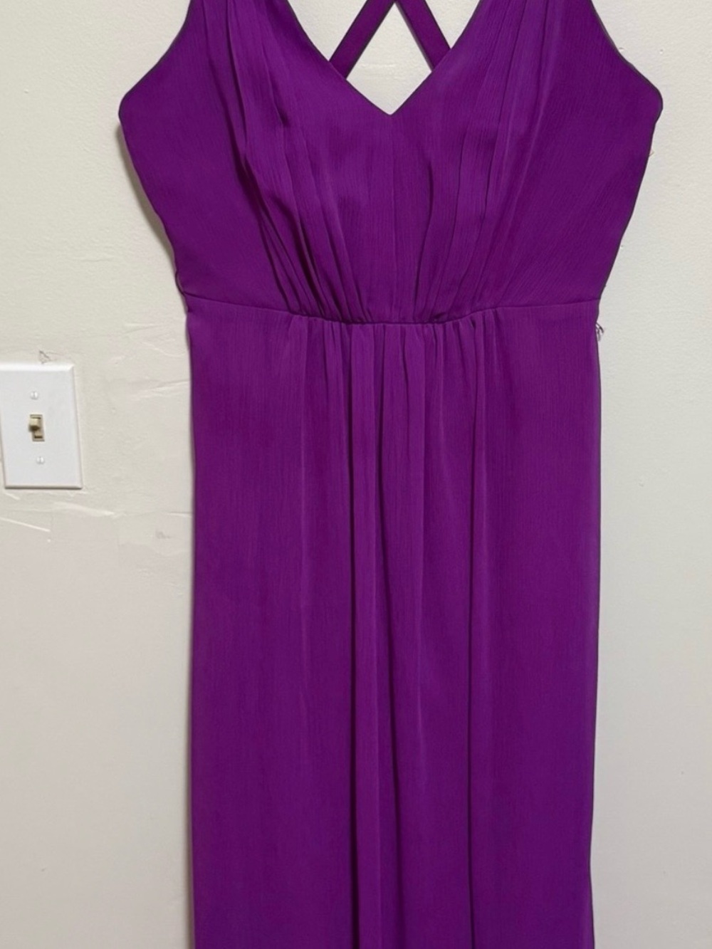 Vera Wang Cross-Back Maxi Dress